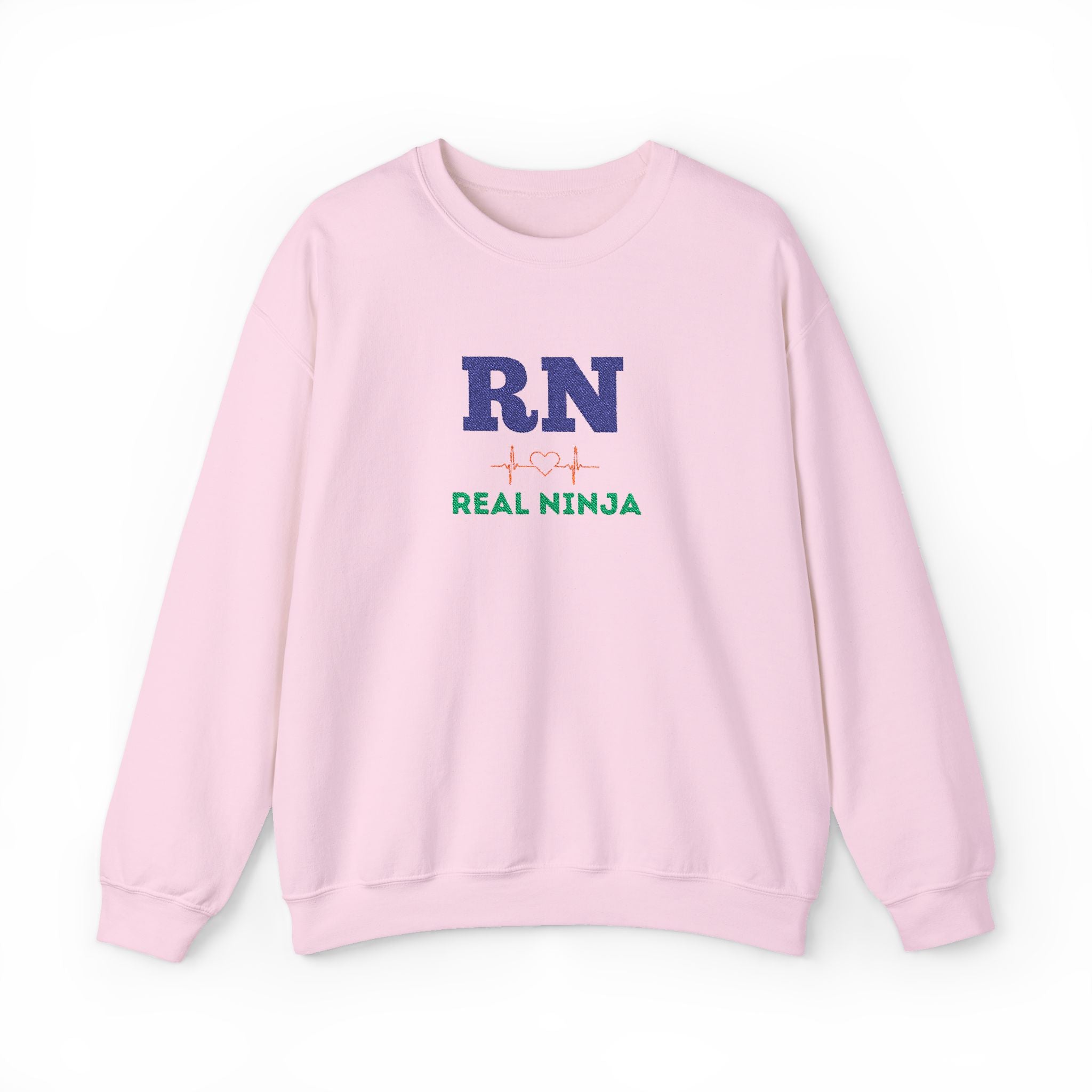 RN Real Ninja Sweatshirt - Nurse RN Graphic Crewneck