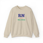 RN Real Ninja Sweatshirt - Nurse RN Graphic Crewneck