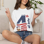 4th of July Patriotic T-Shirt | American Flag Independence Day Shirt | USA Freedom Graphic Tee