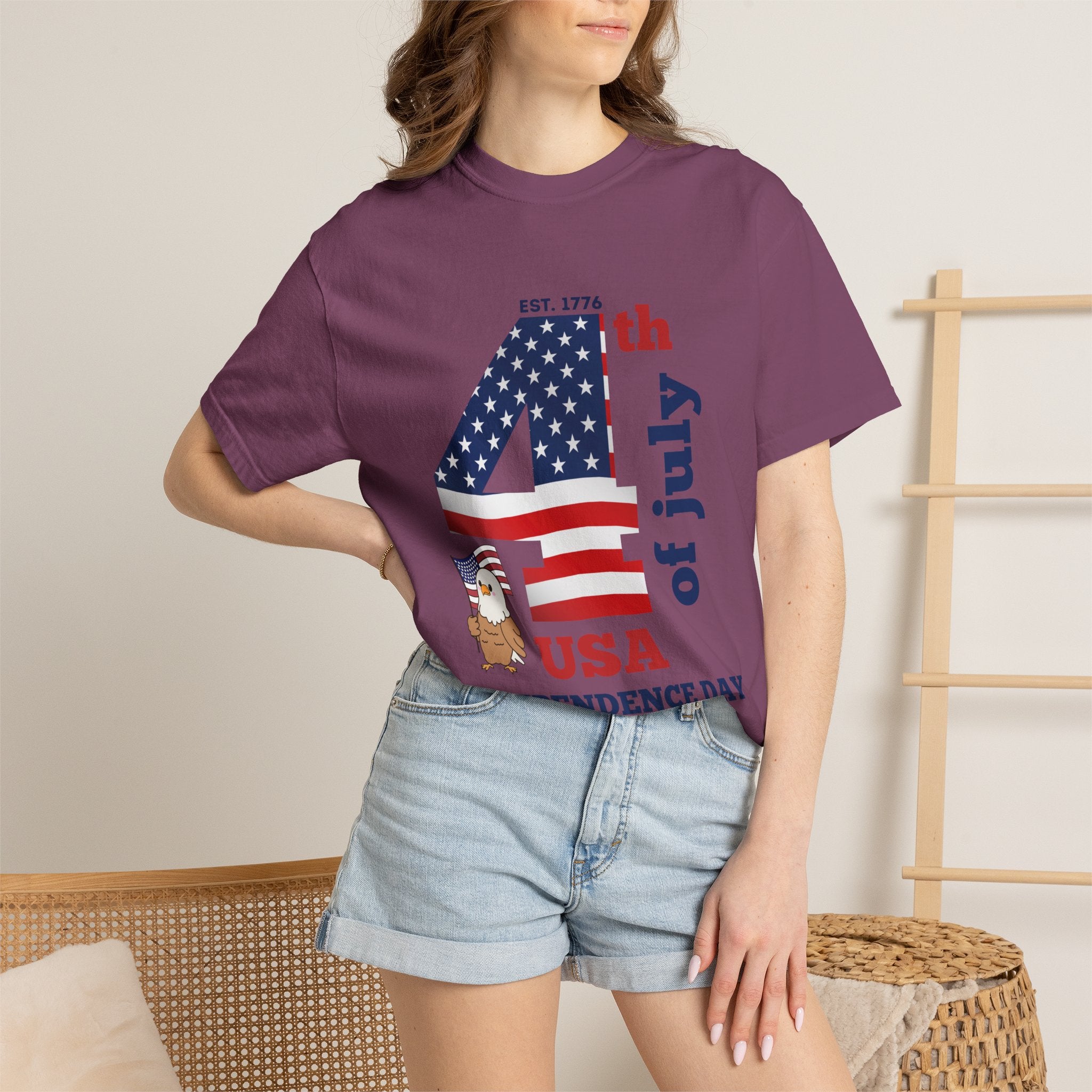 4th of July Patriotic T-Shirt | American Flag Independence Day Shirt | USA Freedom Graphic Tee