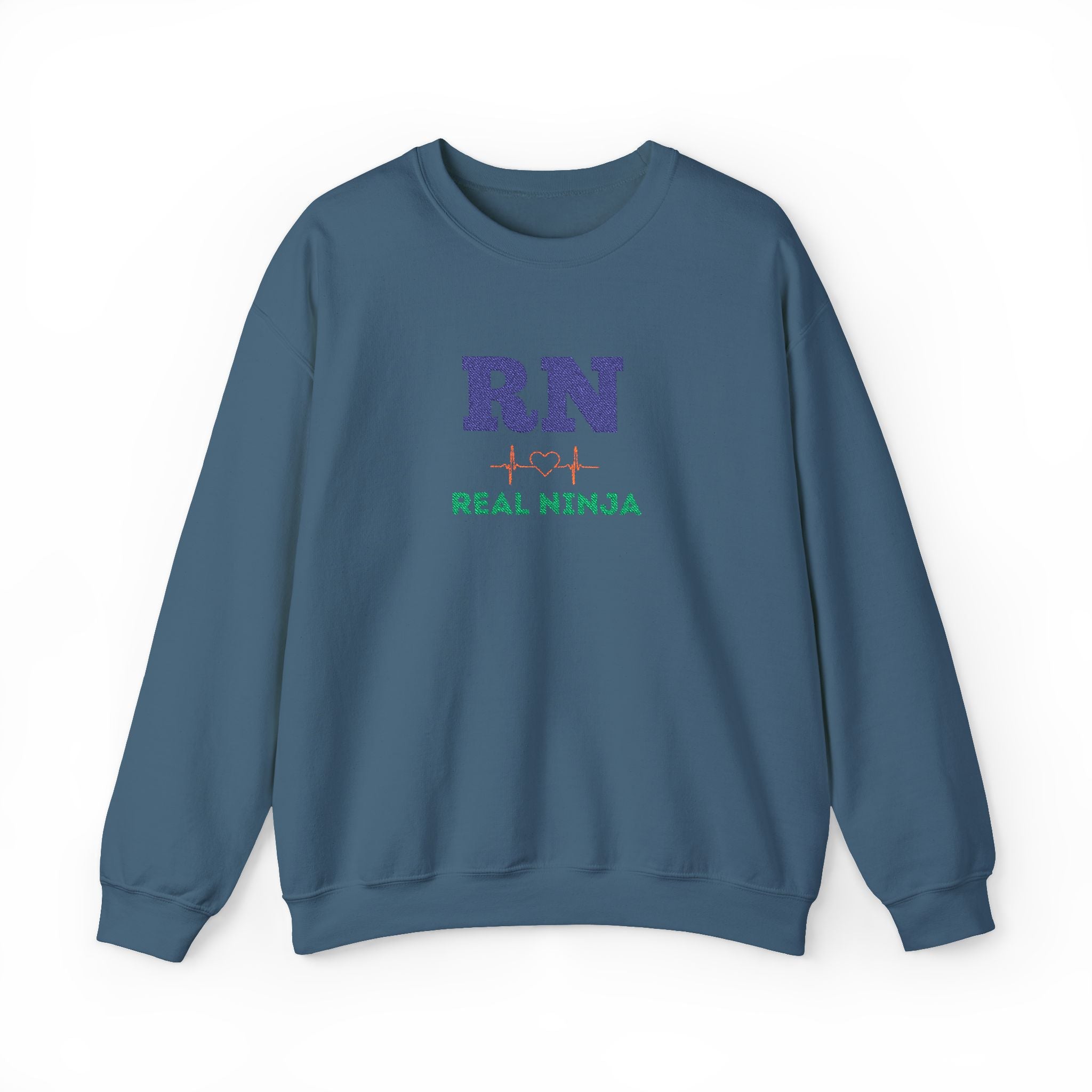 RN Real Ninja Sweatshirt - Nurse RN Graphic Crewneck