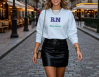 RN Real Ninja Sweatshirt - Nurse RN Graphic Crewneck