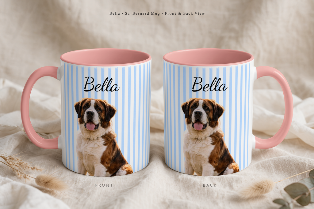 Personalized Dog Portrait Mug | Custom Pet Photo Coffee Cup