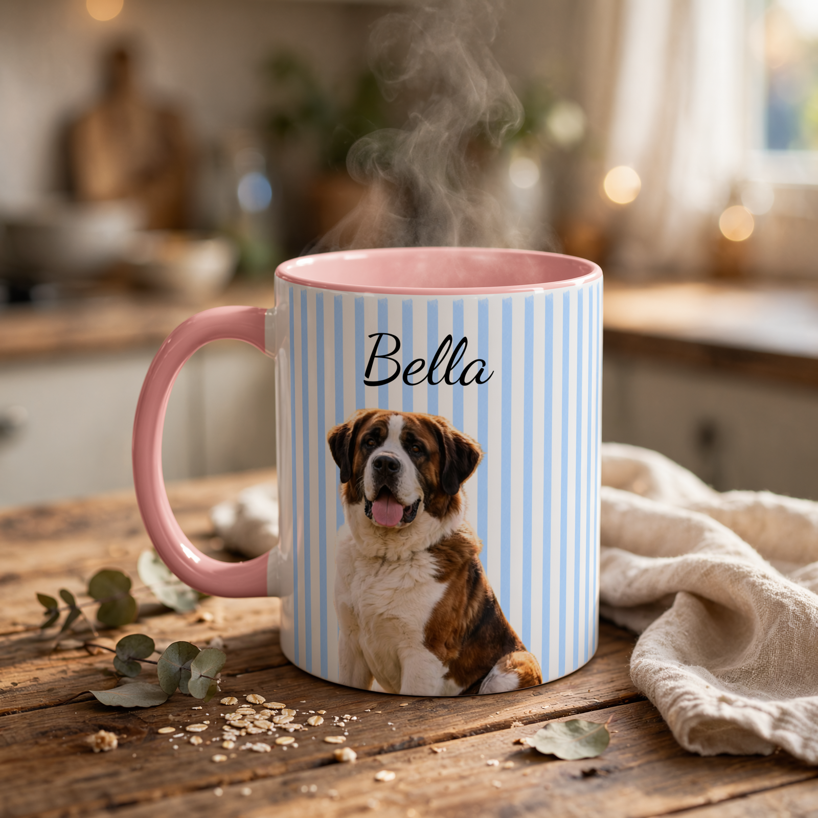 Personalized Dog Portrait Mug | Custom Pet Photo Coffee Cup