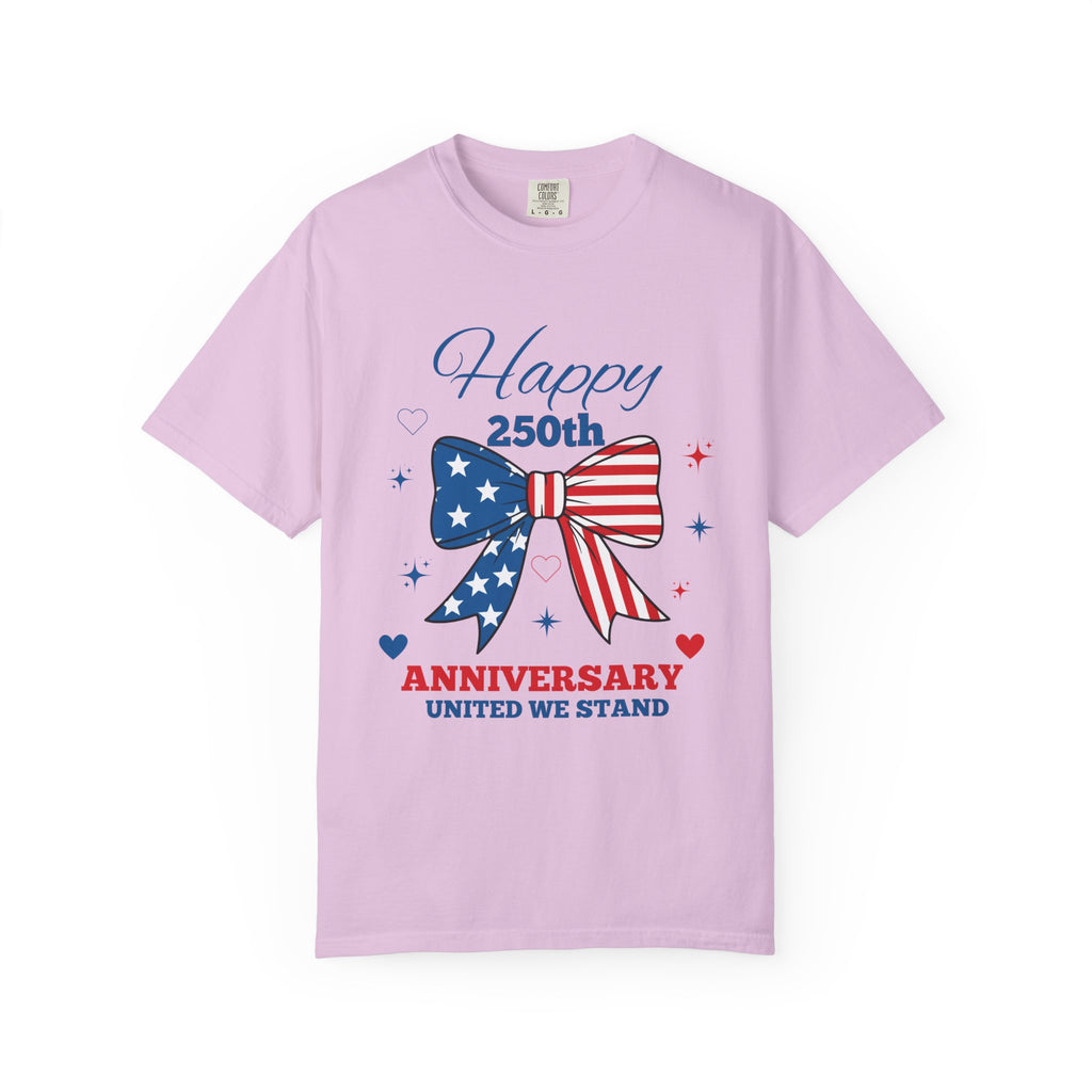 Happy 250th Anniversary Comfort Colors® T-Shirt | America 250 Patriotic Graphic Tee
