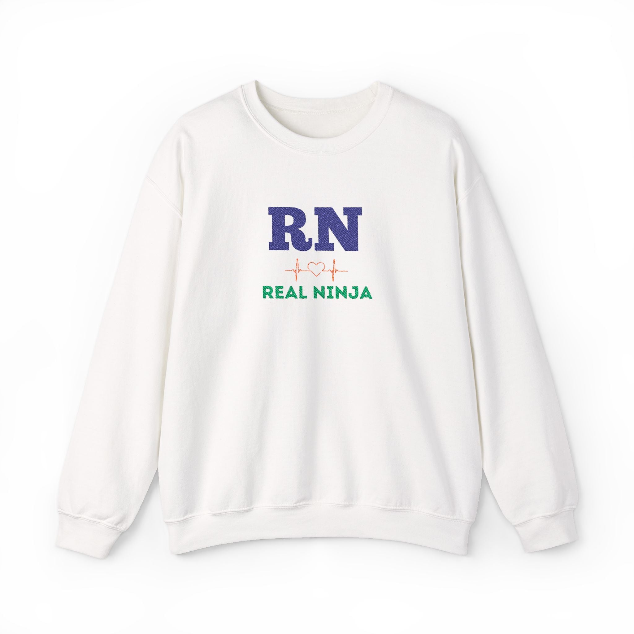 RN Real Ninja Sweatshirt - Nurse RN Graphic Crewneck