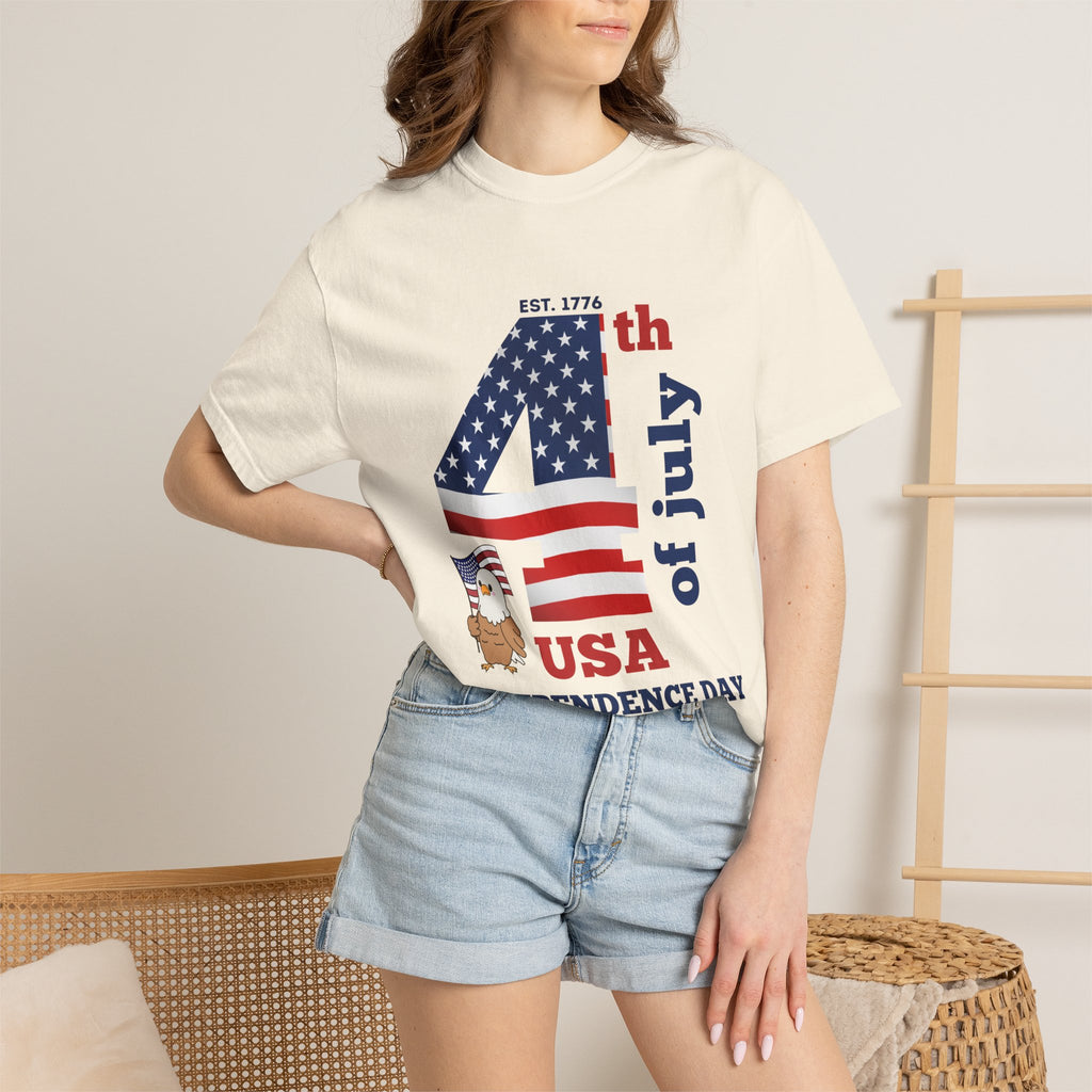 4th of July Patriotic T-Shirt | American Flag Independence Day Shirt | USA Freedom Graphic Tee