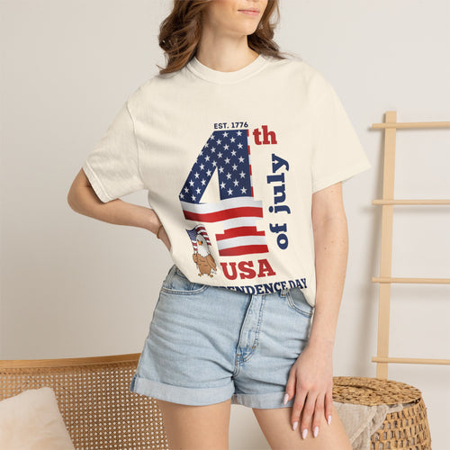 4th of July Patriotic T-Shirt | American Flag Independence Day Shirt | USA Freedom Graphic Tee