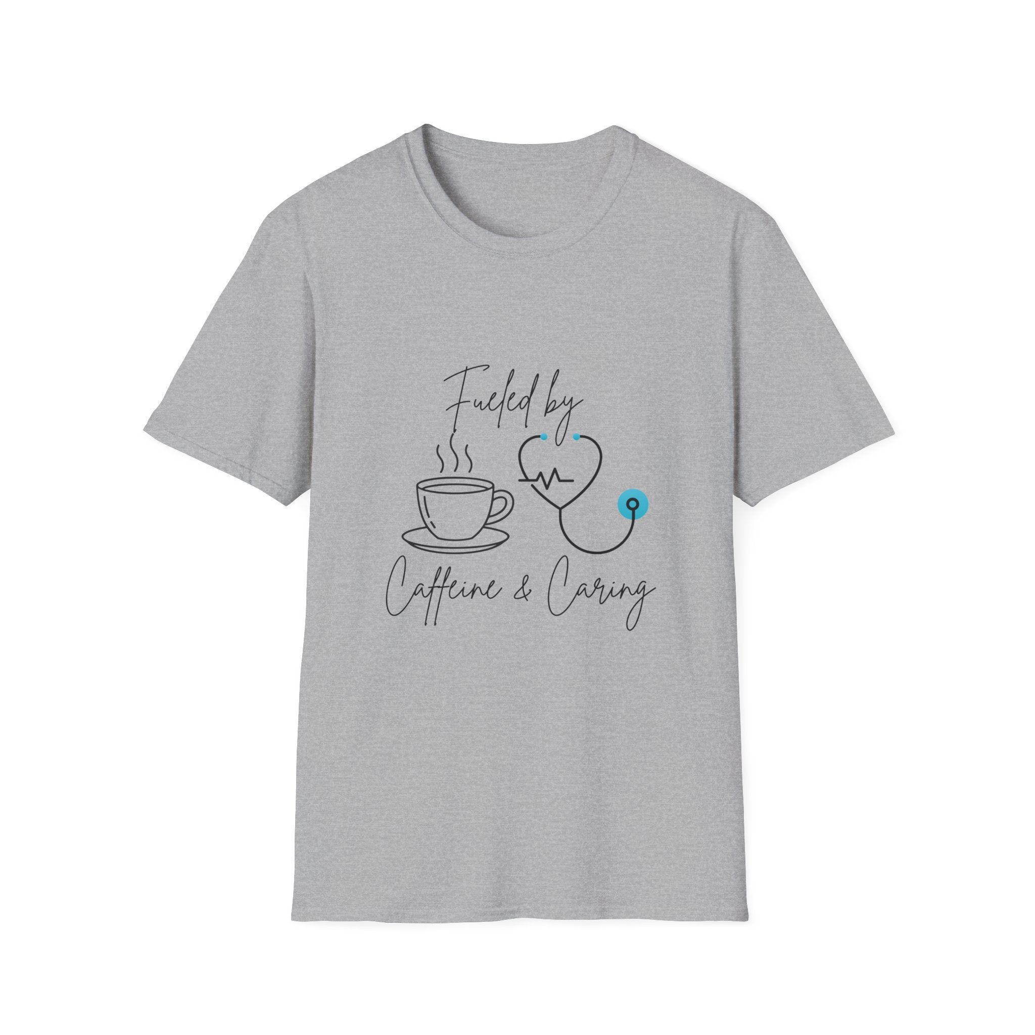 Fueled By Caffeine & Caring Nurse T-Shirt