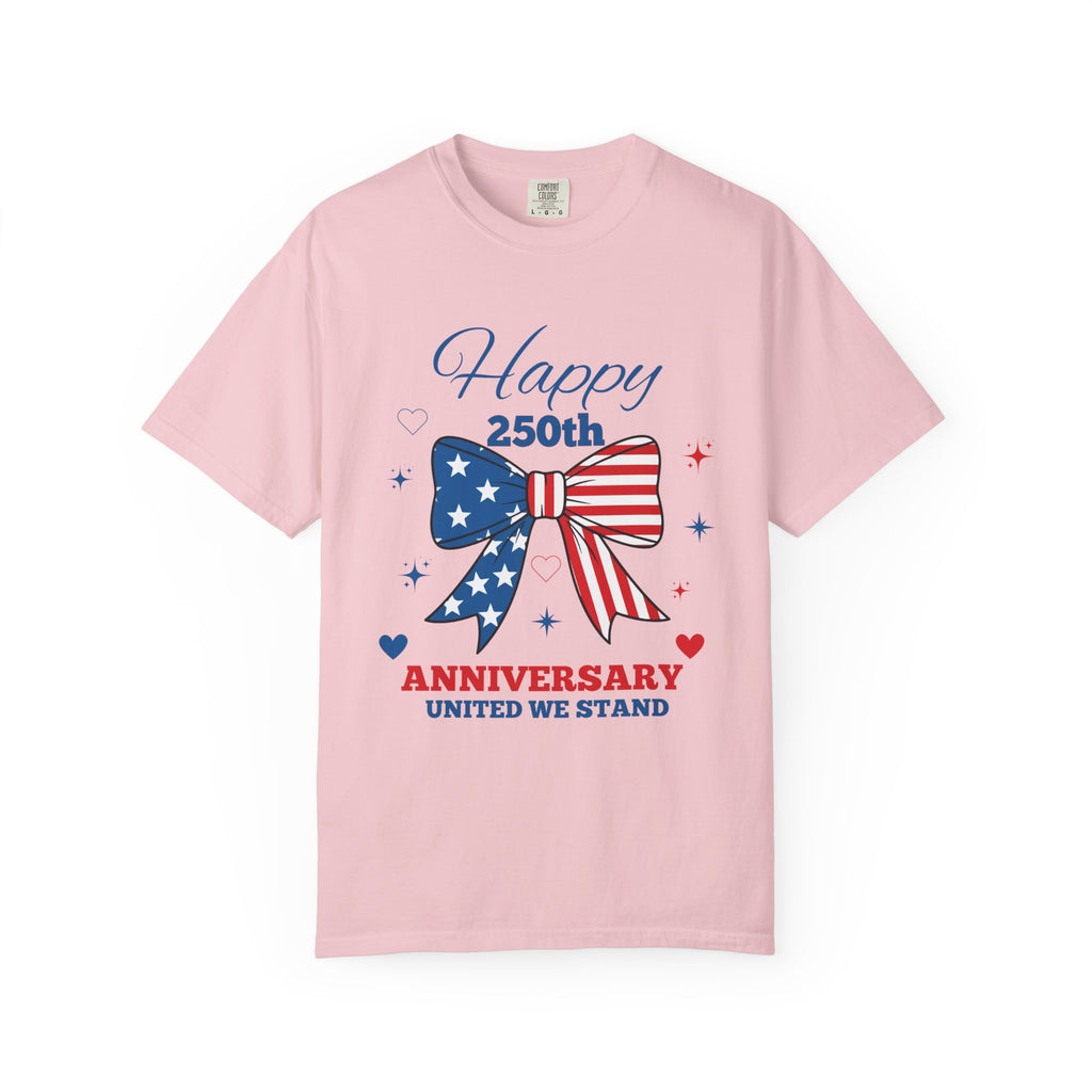 Happy 250th Anniversary Comfort Colors® T-Shirt | America 250 Patriotic Graphic Tee