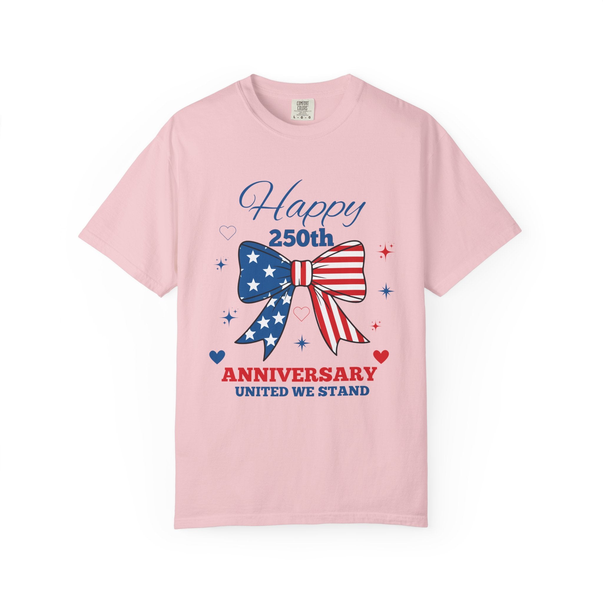 Happy 250th Anniversary Comfort Colors® T-Shirt | America 250 Patriotic Graphic Tee
