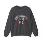 Faith & Freedom cross sweatshirt | Patriotic, faith-based July 4th vintage Americana