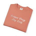 Certified Crazy Dog Lady Embroidered T-Shirt | Funny Dog Mom Tee