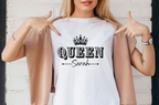 Customize King &amp; Queen Matching T-Shirt Design | Canva Editable Template