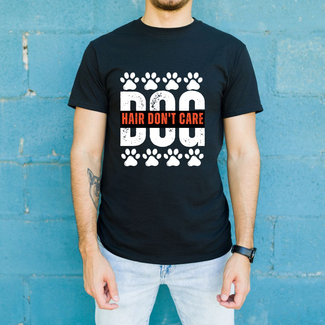 Dog Hair Don’t Care T-Shirt Design | Funny Dog Mom Shirt PNG SVG