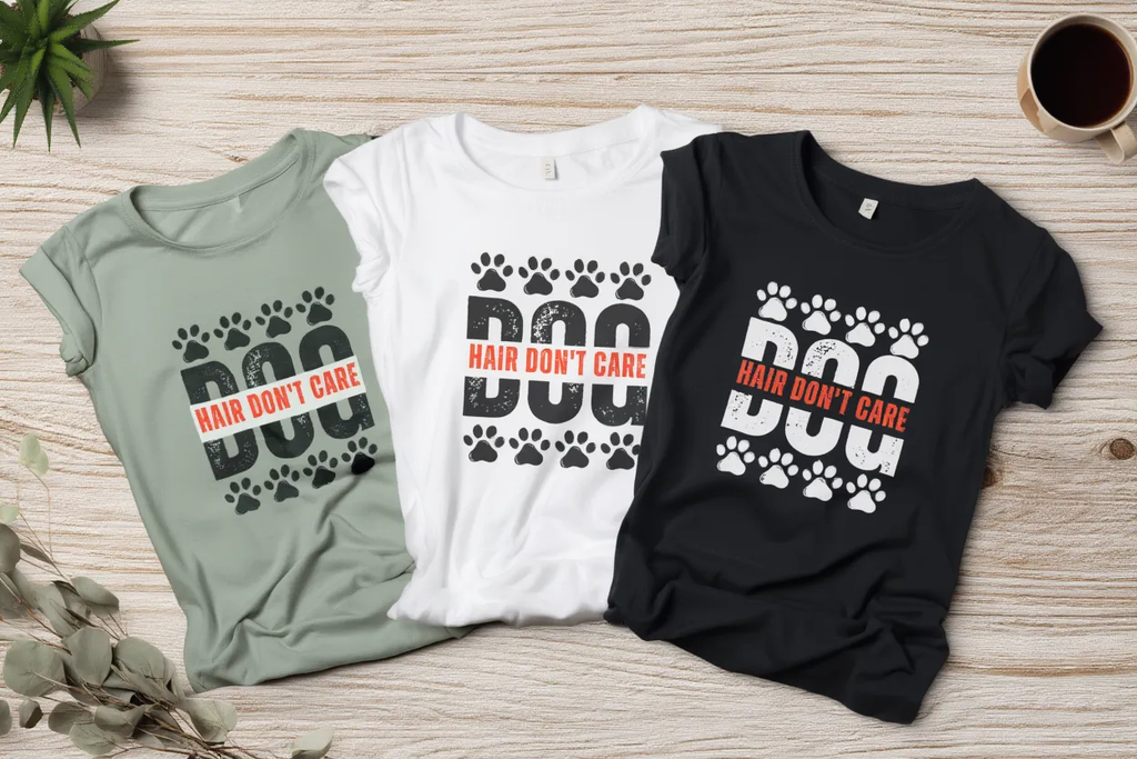 Dog Hair Don’t Care T-Shirt Design | Funny Dog Mom Shirt PNG SVG